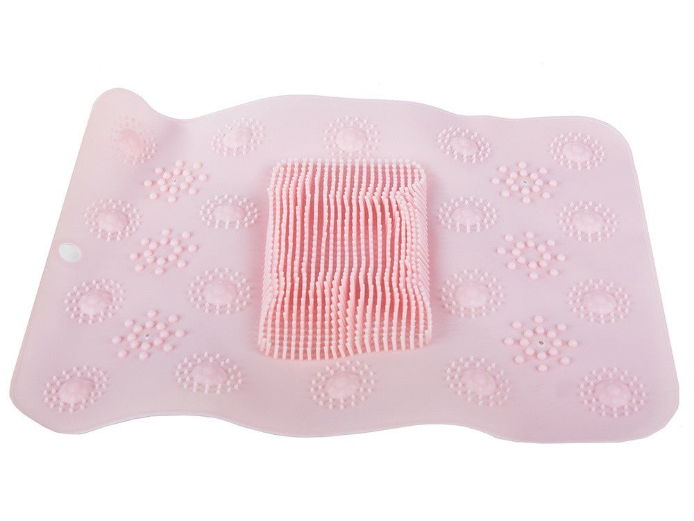 Fußmassagegerät Dusche Anti Rutsch Badematte – Silikon Fußreiniger und Massagepad für Badezimmer, Dusche und Wellness