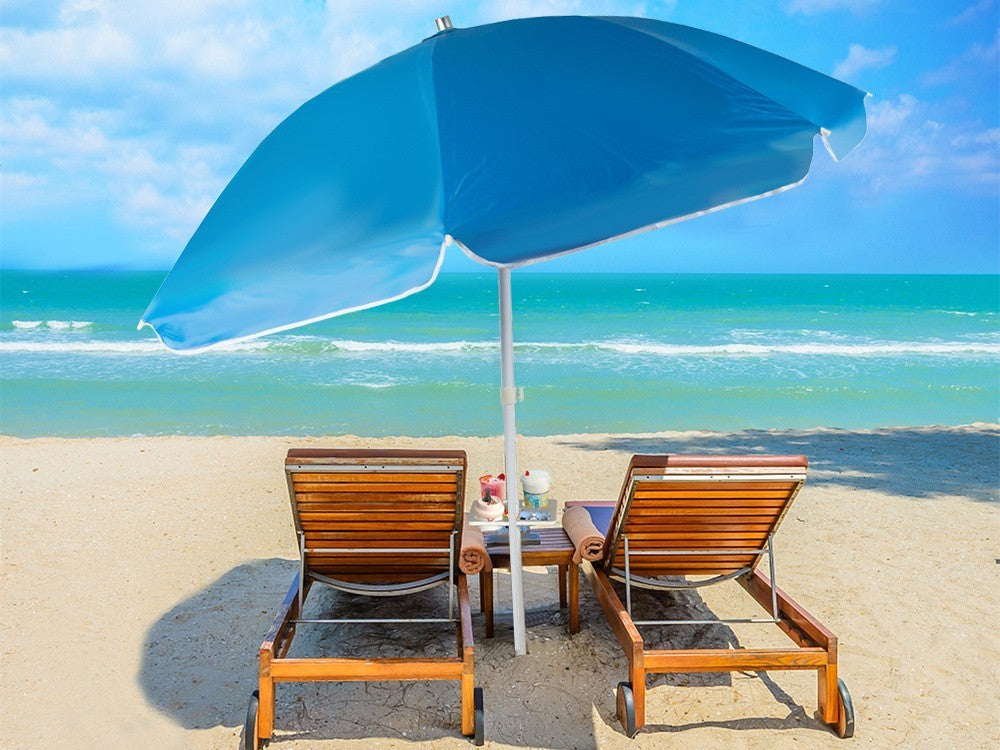 XXL Balkon Sonnenschirm 170 cm mit UV-Schutz – Faltbarer Parasol für Balkon, Garten, Terrasse und Strand