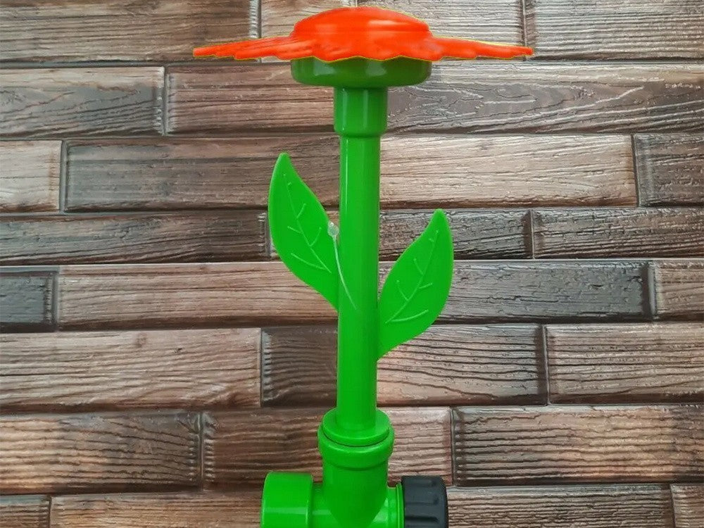 Garten Sprinkler Sonnenblume mit Erdspieß – Dekorativer Rasensprenger für Gartenbewässerung, Rasen und Blumenbeete