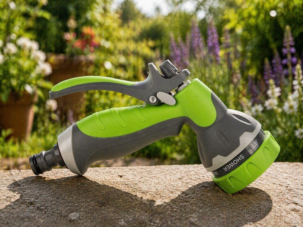 Gartenschlauchpistole Profi Wasserpistole mit Einstellbarem Sprühkopf Garten Sprühdüse Heavy Duty