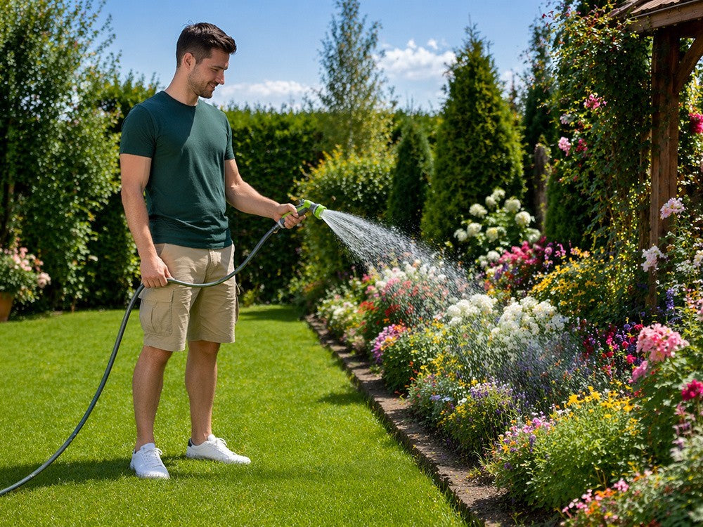 Gartenschlauchpistole Profi Wasserpistole mit Einstellbarem Sprühkopf Garten Sprühdüse Heavy Duty