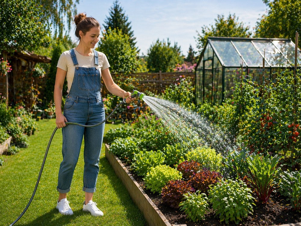 Gartenschlauchpistole Profi Wasserpistole mit Einstellbarem Sprühkopf Garten Sprühdüse Heavy Duty