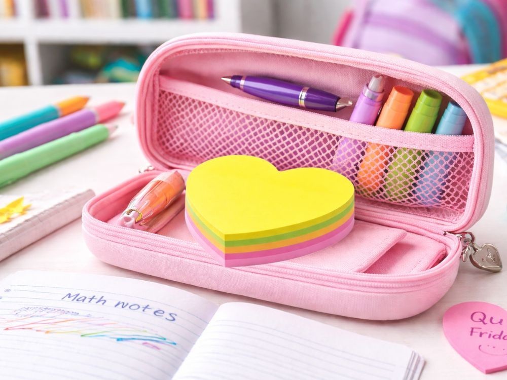 Herz Haftnotizen selbstklebend 100 Blatt Sticky Notes