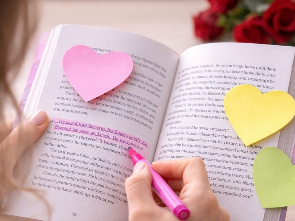 Herz Haftnotizen selbstklebend 100 Blatt Sticky Notes