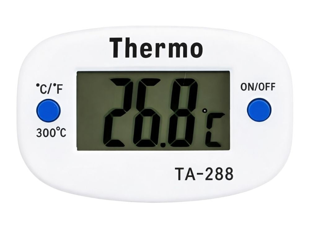 Digitales LCD-Küchenthermometer mit Fleischspieß – Präzises Bratenthermometer zum Kochen & Grillen