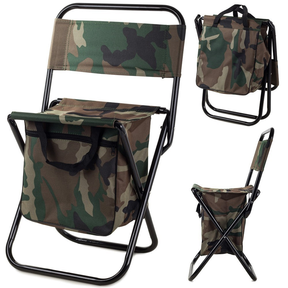 Angelstuhl Klappstuhl Campingstuhl Tarnmuster mit Tasche faltbar