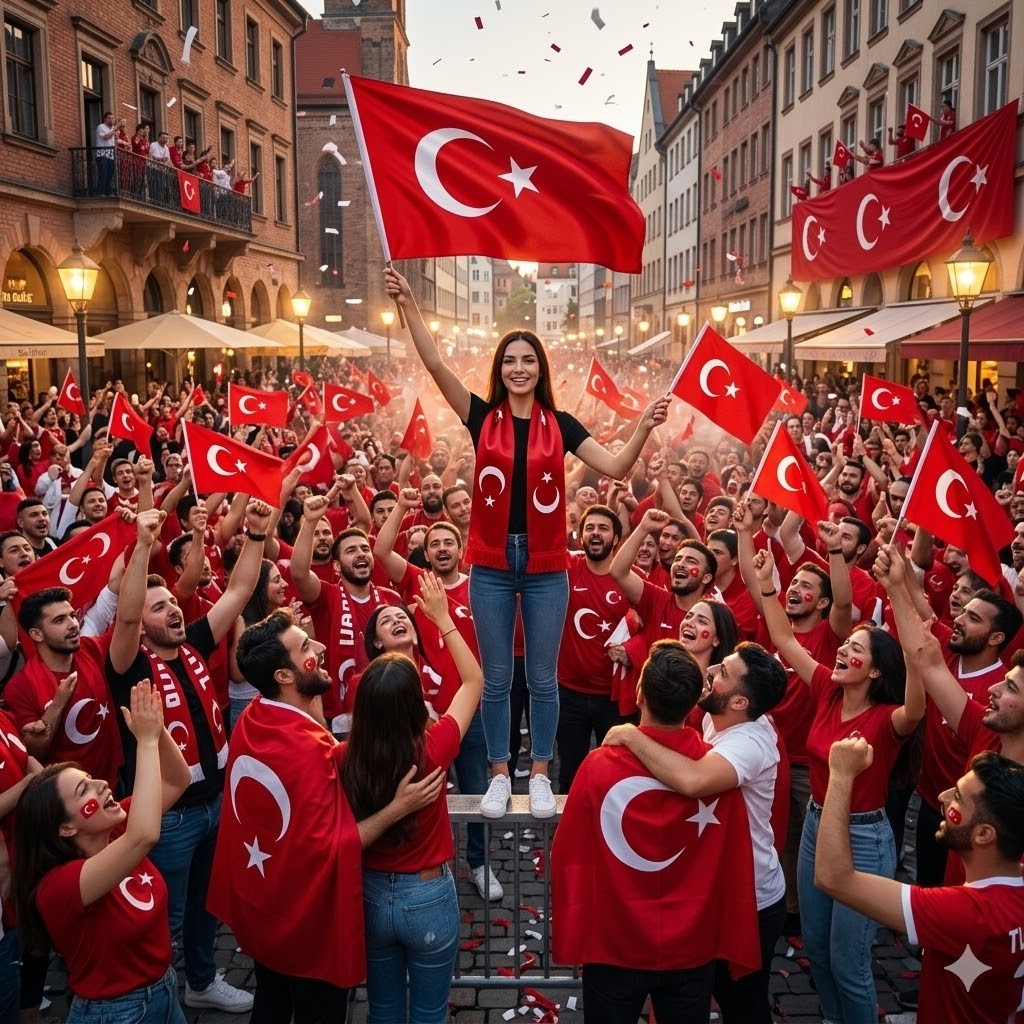 Türkei Fanschal Türkische Flagge Fußball Fanartikel Rot Weiß - Schal
