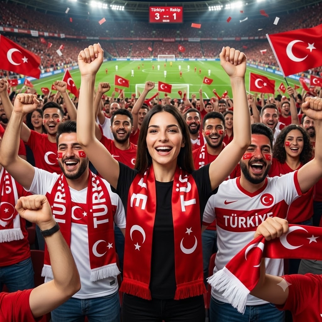 Türkei Fanschal Türkische Flagge Fußball Fanartikel Rot Weiß - Schal