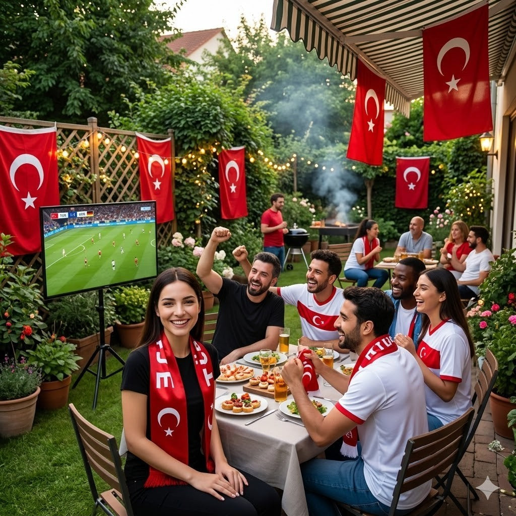 Türkei Fanschal Türkische Flagge Fußball Fanartikel Rot Weiß - Schal