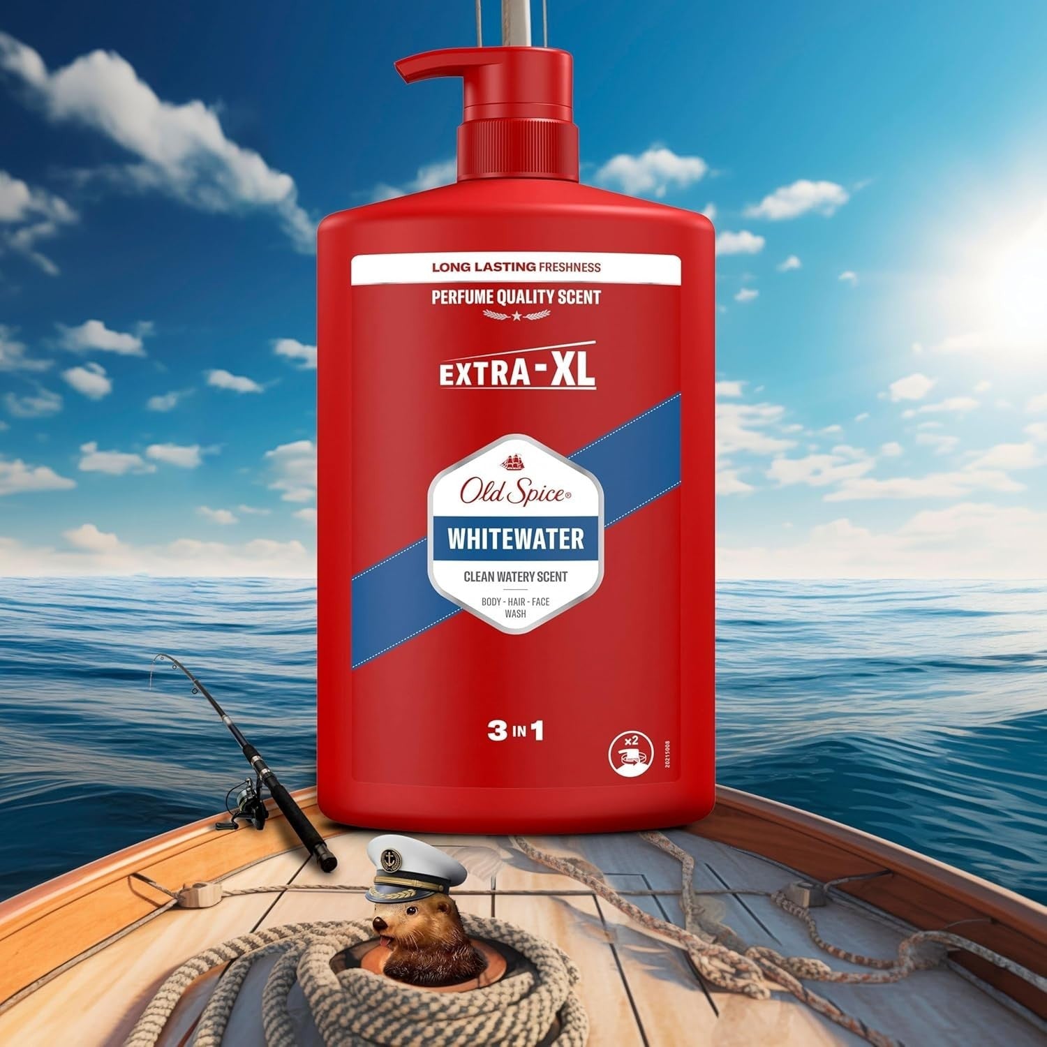 Old Spice Whitewater Duschgel 3in1 1000ml Shampoo Herren