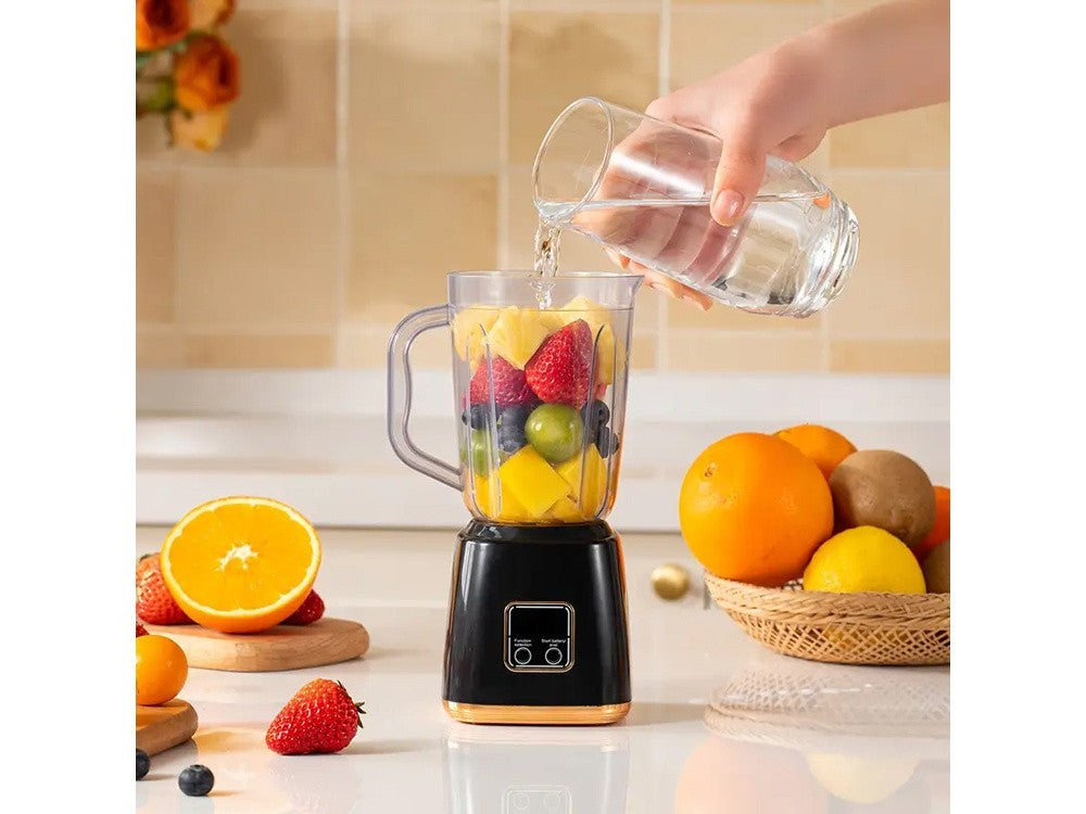 USB Smoothie Mixer Tragbar Mixer Becher Shaker 600ml Kabellos Schwarz