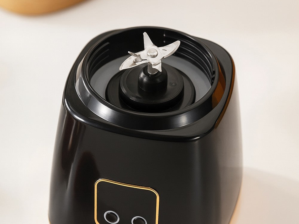 USB Smoothie Mixer Tragbar Mixer Becher Shaker 600ml Kabellos Schwarz