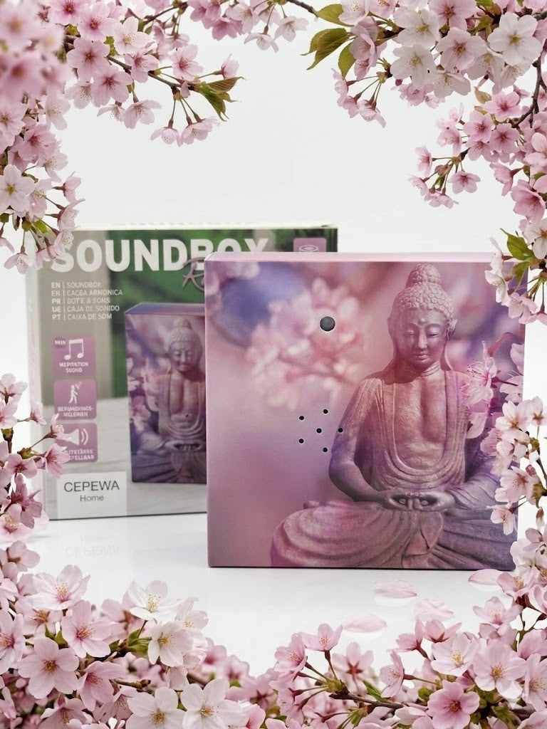 Meditations Soundbox Bewegungsmelder Entspannungsbox Naturgeräusche 12cm