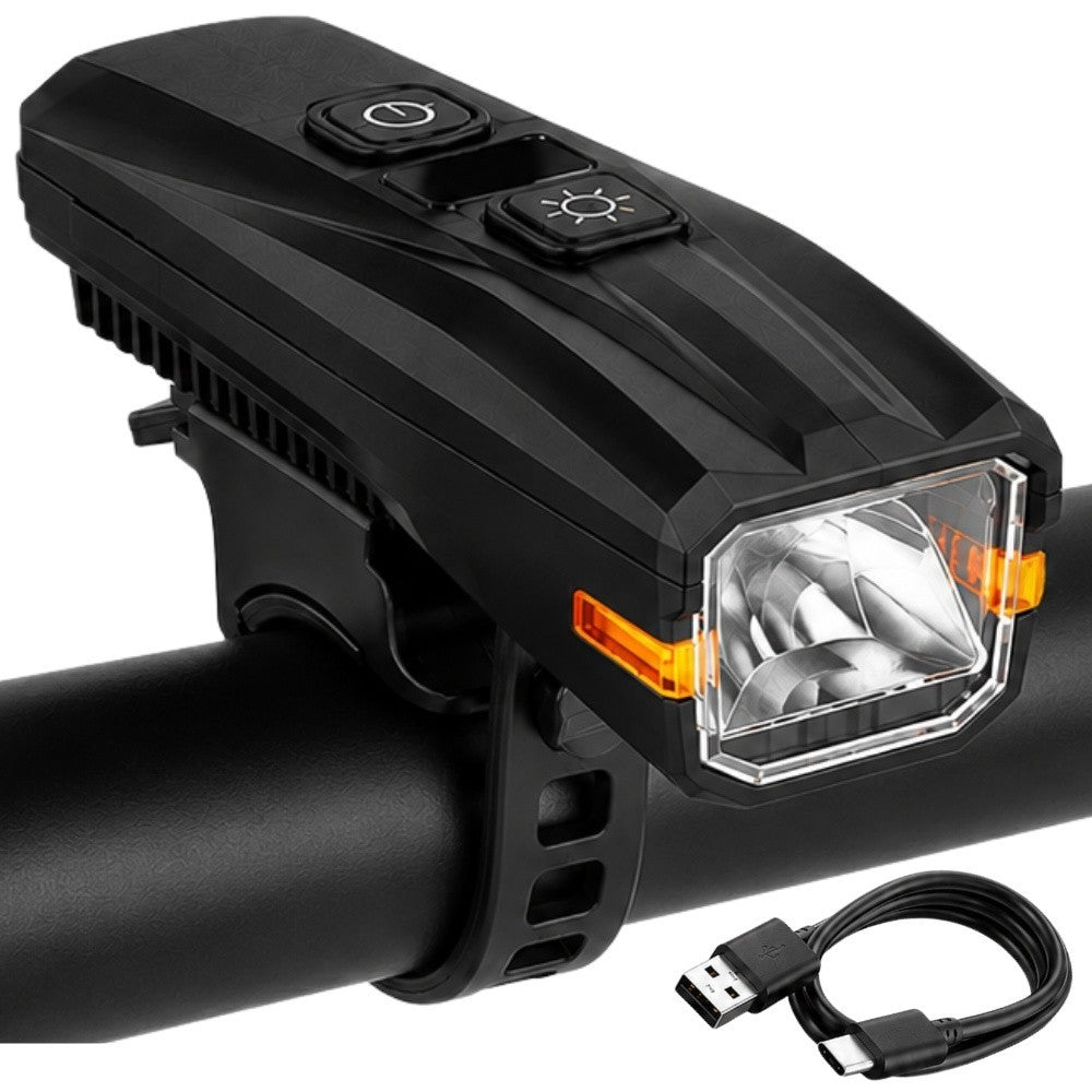 LED Fahrradlampe USB-C Akku Frontlicht mit Lichtsensor – 5 Lichtmodi