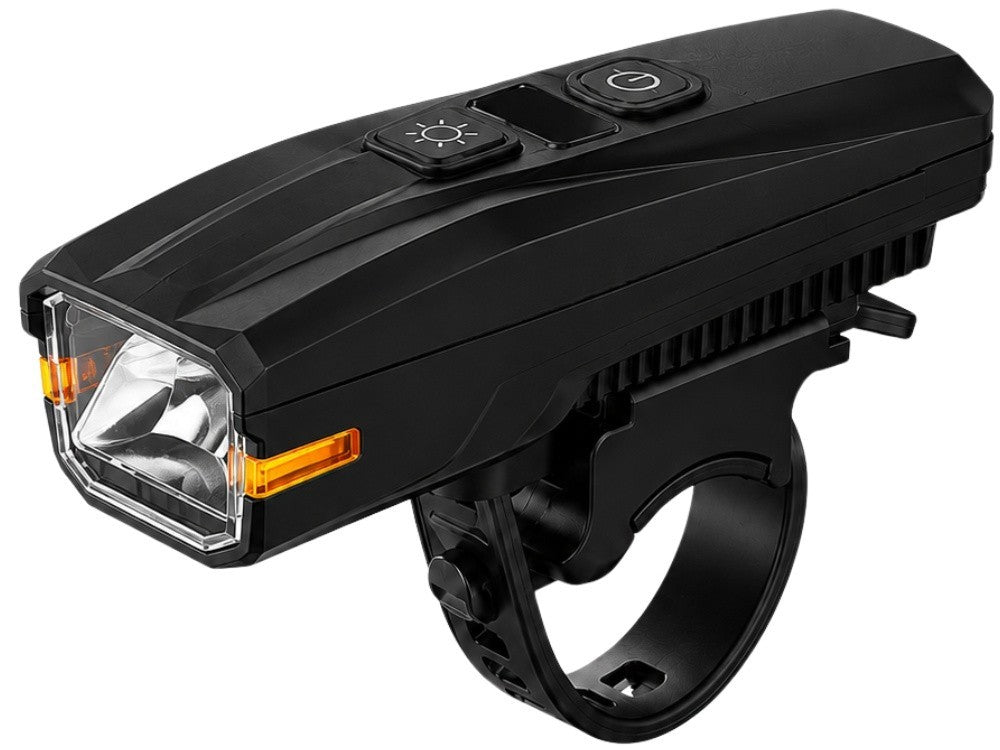 LED Fahrradlampe USB-C Akku Frontlicht mit Lichtsensor – 5 Lichtmodi, Akkustandsanzeige und Fahrradbeleuchtung für Alltag & Nachtfahrten