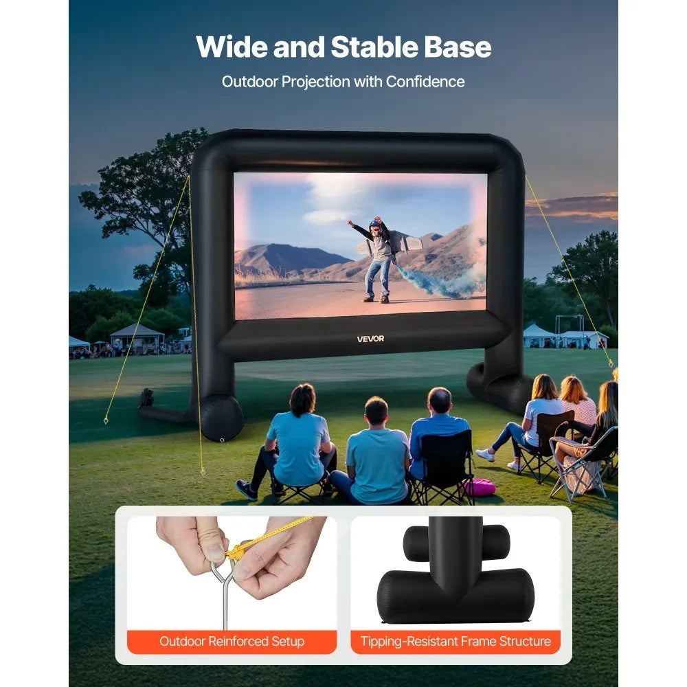 Aufblasbare Beamer Leinwand 16:9 mit Gebläse – Outdoor Projektionslein