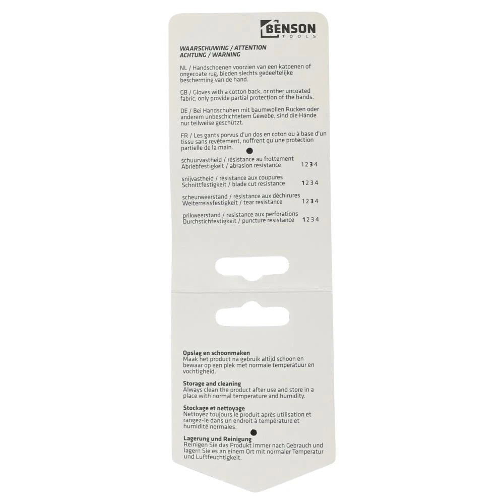 Benson Arbeitshandschuhe PU Beschichtung Größe 11 Montagehandschuhe Schwarz