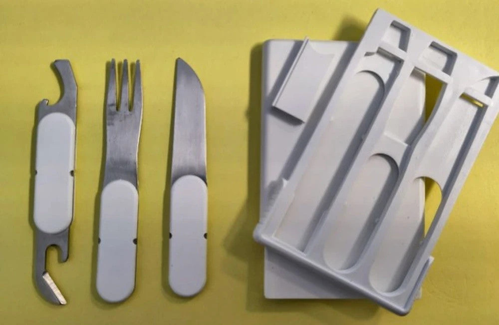 Picknick Besteck Set Gabel Messer Flaschenöffner Camping Outdoor
