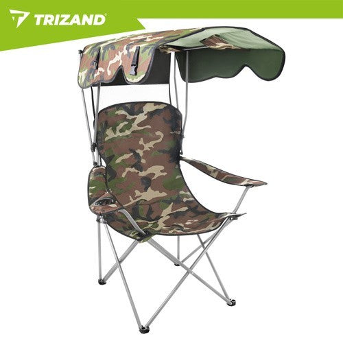 Angelstuhl Klappstuhl Tarnstuhl mit Dach Moskitonetz Campingstuhl 100kg