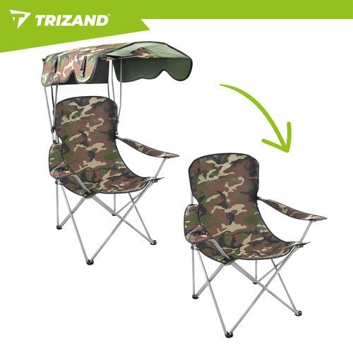 Angelstuhl Klappstuhl Tarnstuhl mit Dach Moskitonetz Campingstuhl 100kg