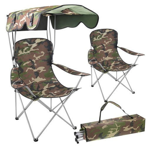 Angelstuhl Klappstuhl Tarnstuhl mit Dach Moskitonetz Campingstuhl 100kg