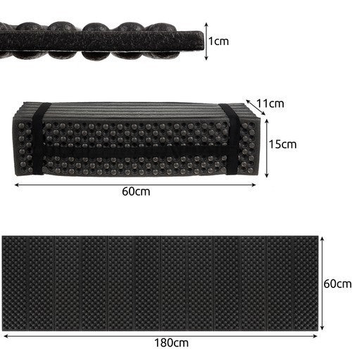 Isomatte Faltbar 180x60x1cm Campingmatte Schlafmatte Outdoor EVA