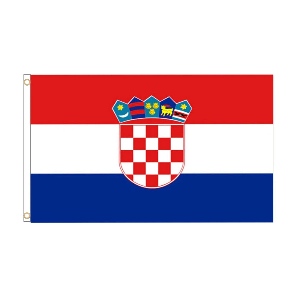 Kroatien Flagge 150x90cm Länderflagge Fahne mit Ösen Indoor Outdoor-Zastava Hrvatske 150 x 90 cm