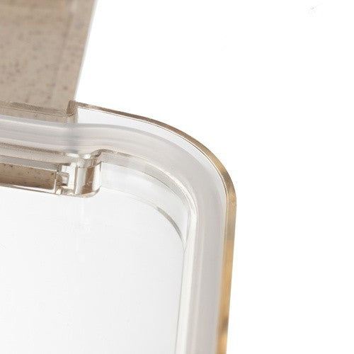 Lunchbox 750ml mit Besteck Brotdose Bento Box 2 Fächer Weizenstroh Beige