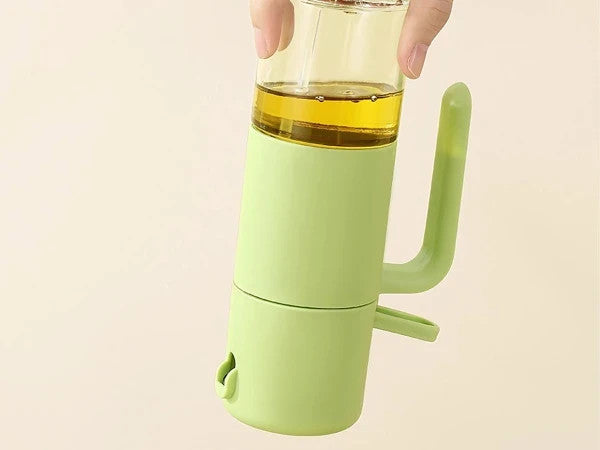 Ölsprüher 210ml Ölspender Essigsprüher Glas Sprühflasche Grün