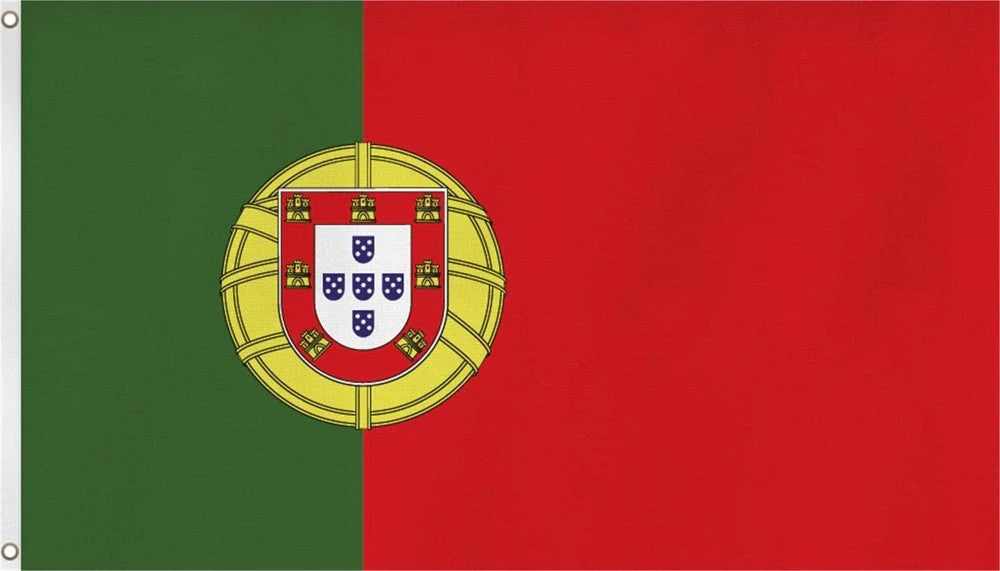 Portugal Flagge 150x90cm Länderflagge Fahne mit Ösen Indoor Outdoor-Bandeira de Portugal 150 x 90 cm