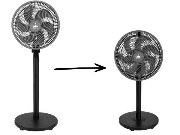 Standventilator 75W Ventilator Höhenverstellbar Oszillation 7 Flügel 115cm