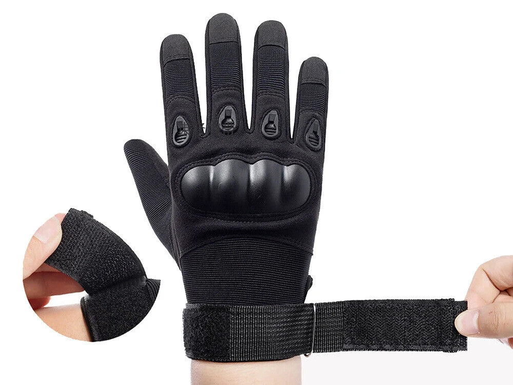 Taktische Handschuhe XL Militärhandschuhe Knöchelschutz Outdoor Schwarz