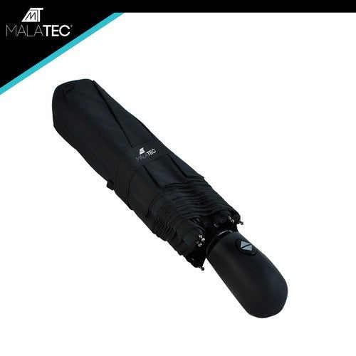 Taschenschirm Automatik Regenschirm Windfest Faltbar 110cm Schwarz