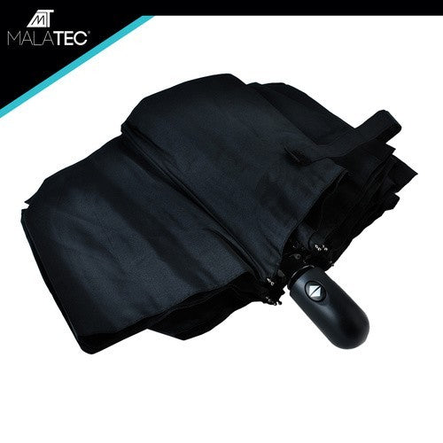 Taschenschirm Automatik Regenschirm Windfest Faltbar 110cm Schwarz