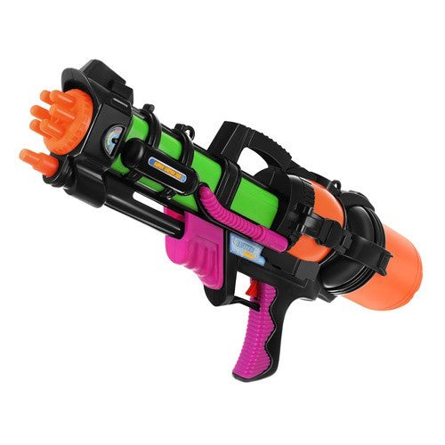 XXL Wasserpistole 60cm 1,25L Wassergewehr 6m Reichweite Sommerspielzeug