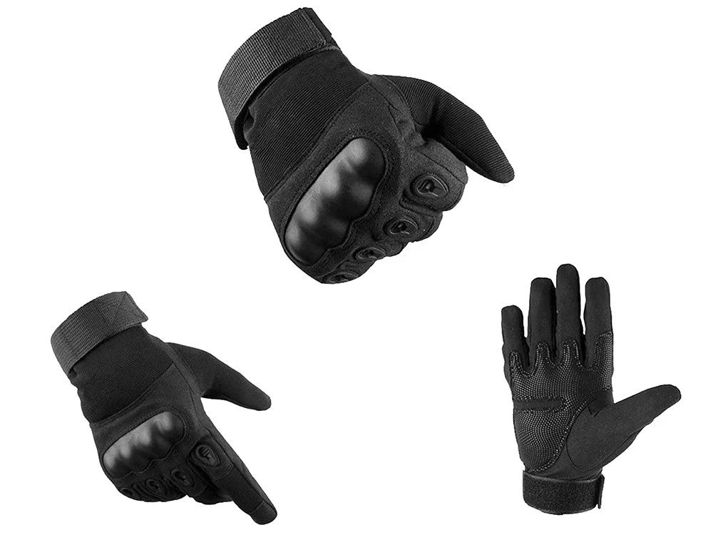 Taktische Handschuhe XL Militärhandschuhe Knöchelschutz Outdoor Schwar
