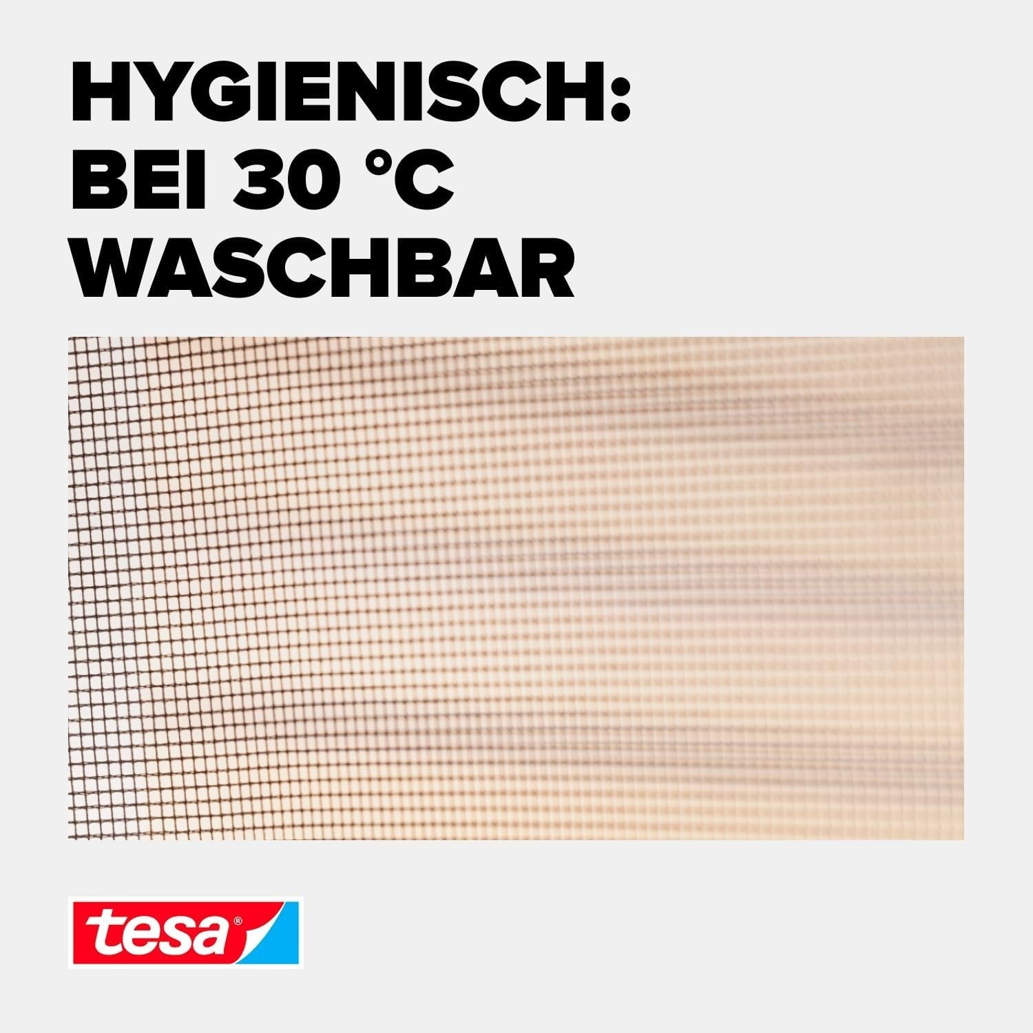 tesa Fliegengitter Fenster 130x150cm Insektenschutz Moskitonetz Anthrazit