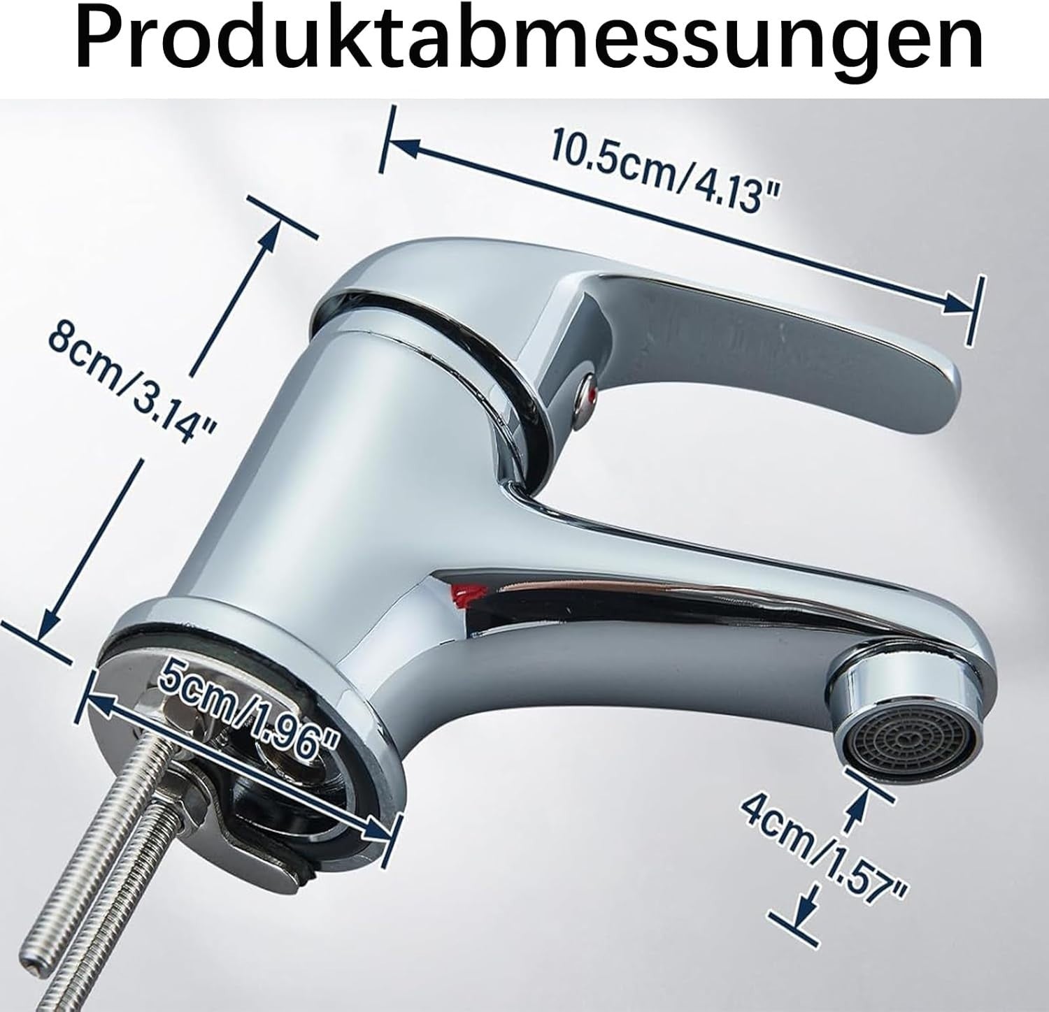 Waschtischarmatur Einhebelmischer Waschbeckenarmatur Badarmatur Chrom