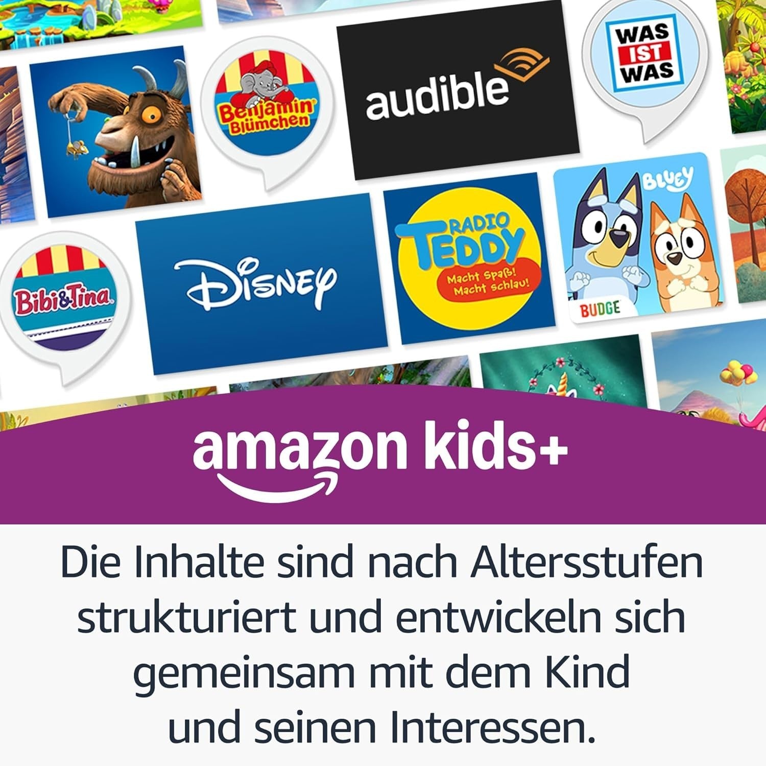 Amazon Echo Dot Kids 5.Gen Alexa Smart Speaker WLAN Bluetooth Regenbogenwirbel