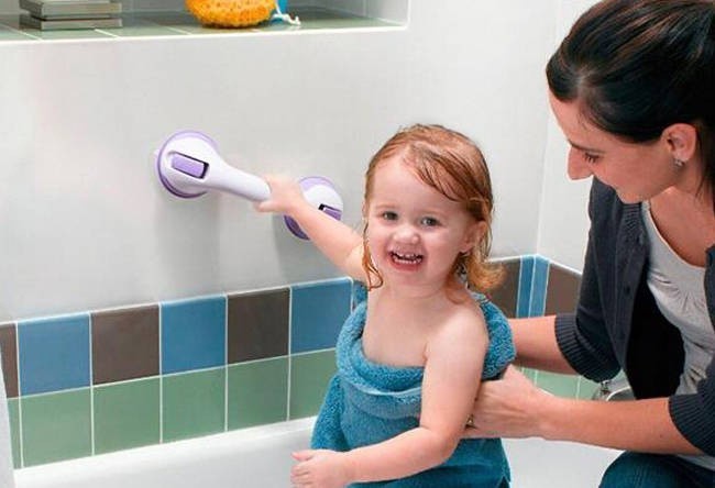 Haltegriff mit Saugnapf 30cm Badewannengriff Badezimmer Griffhilfe Dusche