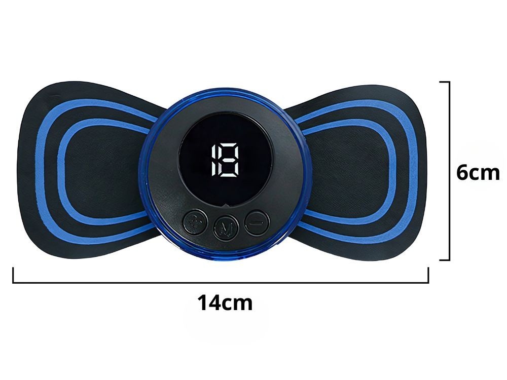 EMS Muskelstimulator Mini Massagegerät 19 Stufen Bauch Nacken Wiederaufladbar