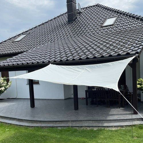Sonnensegel 3x2m Rechteckig Sonnenschutz UV Schutz Terrasse Balkon Bei
