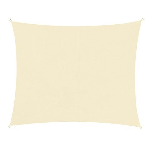 Sonnensegel 3x2m Rechteckig Sonnenschutz UV Schutz Terrasse Balkon Beige