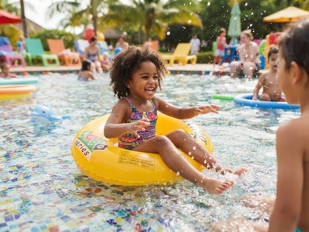 Schwimmring Kinder Aufblasbar 45cm Baby Pool Schwimmhilfe 3-6 Jahre