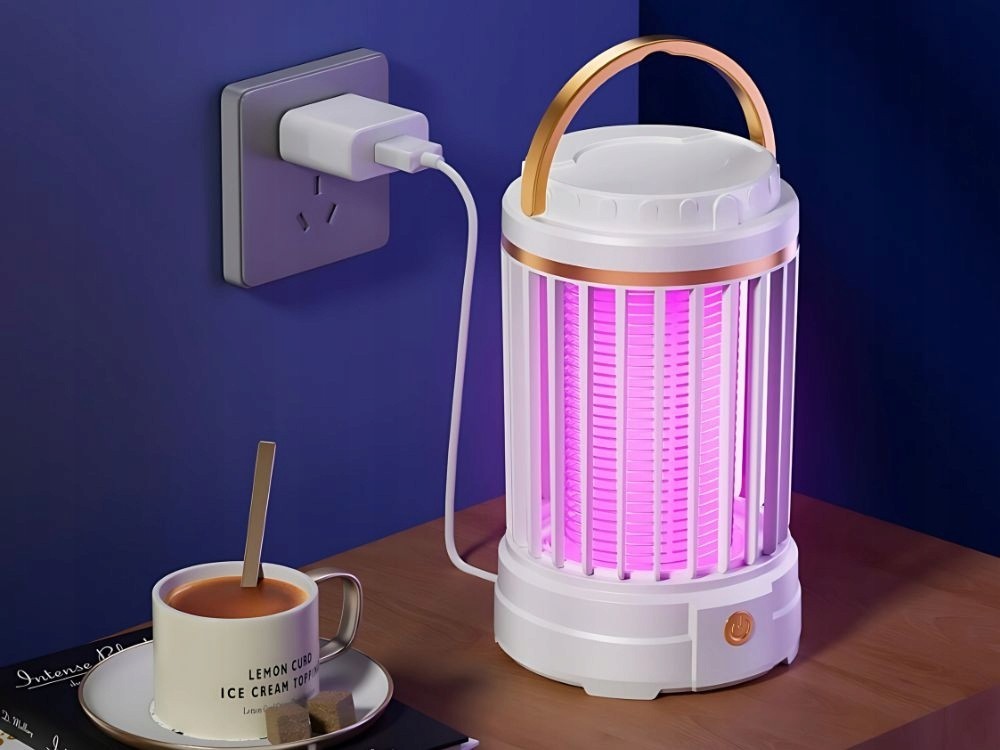 UV Insektenlampe Mückenfalle USB Wiederaufladbar LED Insektenfalle 2 Modi
