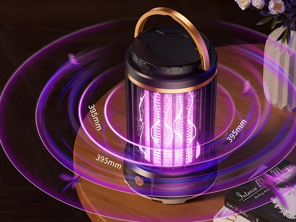 UV Insektenlampe Mückenfalle USB Wiederaufladbar LED Insektenfalle 2 Modi