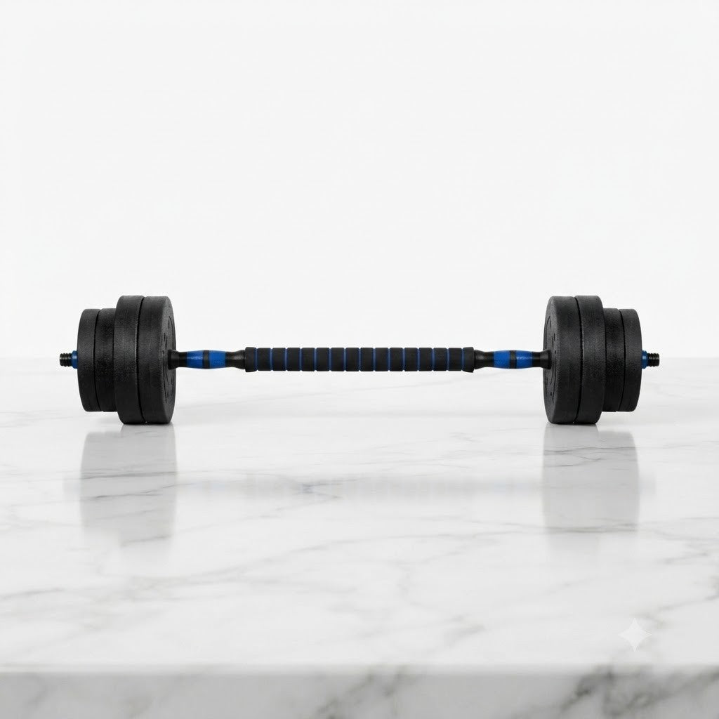 Kurzhantel Set 20kg Verstellbar Hantelset Bitumen Hantel Gewichte Langhantel