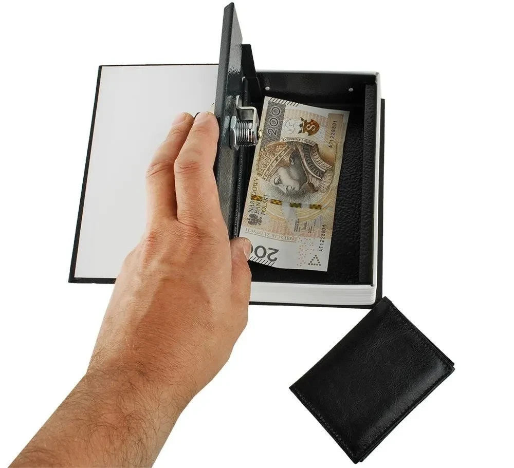 Buchtresor mit Schlüssel Buchsafe Geheimfach Geldkassette Versteck 18 cm