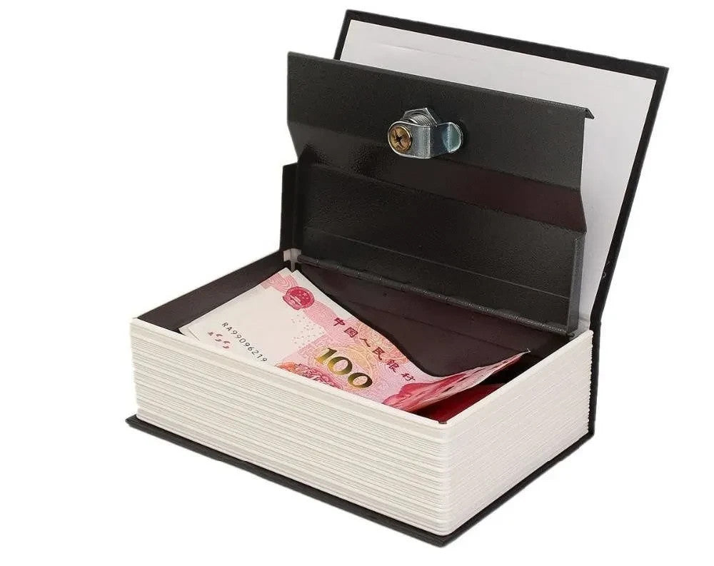 Buchtresor mit Schlüssel Buchsafe Geheimfach Geldkassette Versteck 18 cm