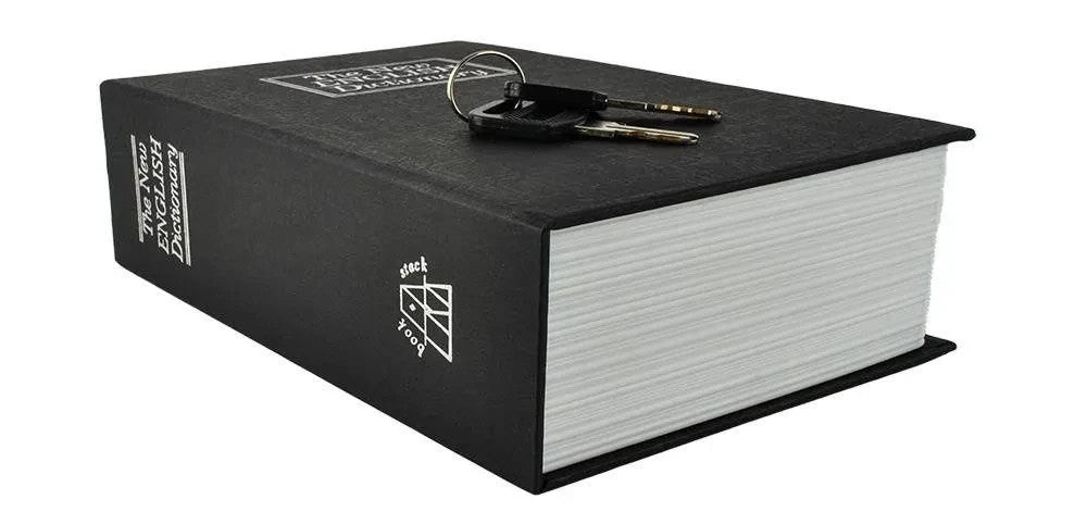 Buchtresor mit Schlüssel Buchsafe Geheimfach Geldkassette Versteck 18 cm